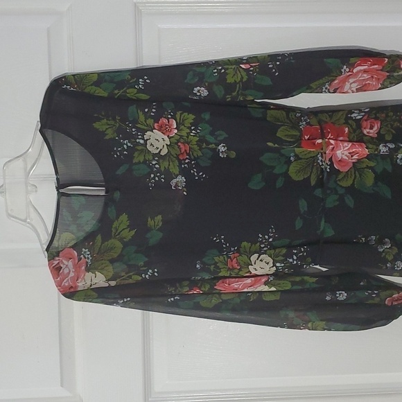 NEW Loft Floral Tie Waist Dress Size Medium M - Picture 4 of 12